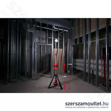 MILWAUKEE M18 SAL-0 Akkus állványos térmegvilágító LED lámpa (Akku és töltő nélkül!) (4933451246)