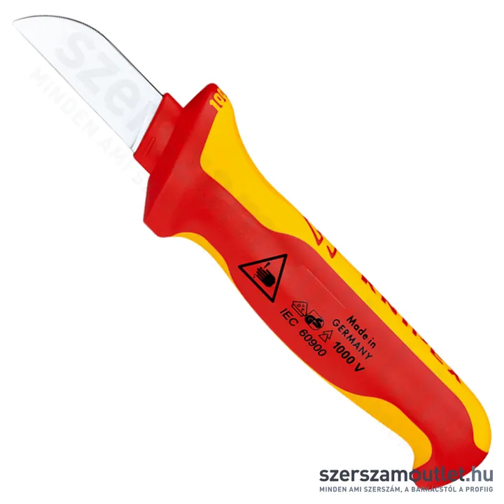 KNIPEX Szigetelt kábelcsupaszító (blankoló) kés 190mm (98 52 SB)
