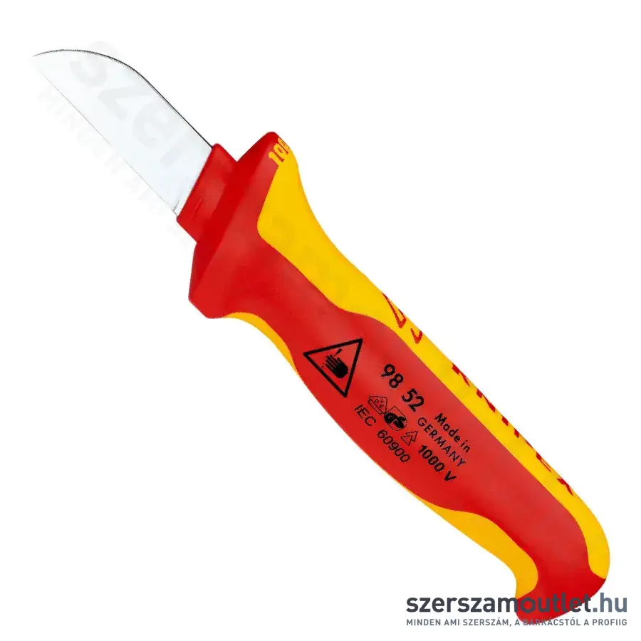 KNIPEX Szigetelt kábelcsupaszító (blankoló) kés 190mm (98 52 SB)