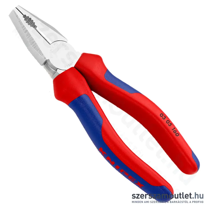 KNIPEX Kombinált fogó (egyetemes fogó) 160mm (03 05 160)