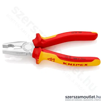 KNIPEX Szigetelt kombinált fogó 180mm (03 06 180)