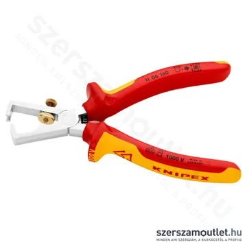 KNIPEX Huzalcsupaszító (blankoló) fogó nyitórugóval, univerzális 160mm (11 06 160)