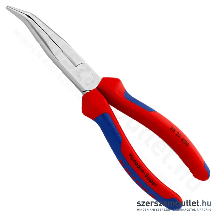 KNIPEX Telefon (rádió) fogó hajlított 200mm (26 25 200)