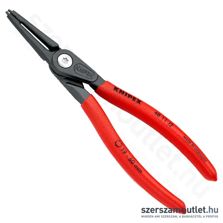 KNIPEX Seeger (zéger) fogó egyenes belső 180mm (48 11 J2)