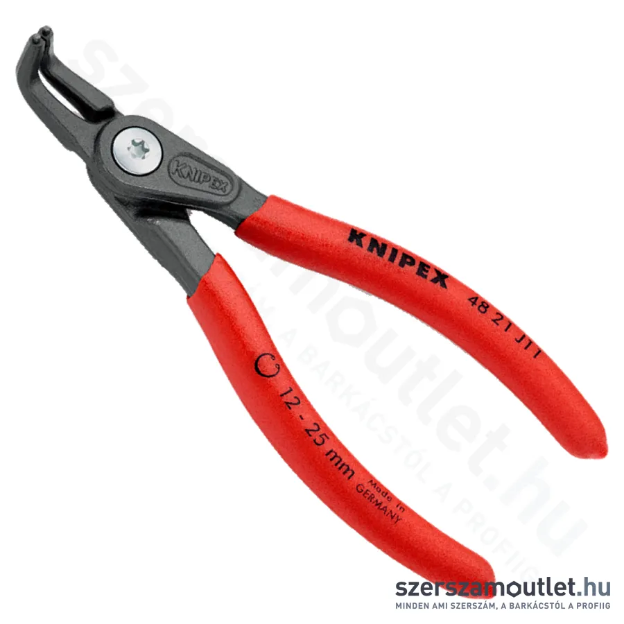 KNIPEX Seeger (zéger) fogó hajlított belső 130mm (48 21 J11)