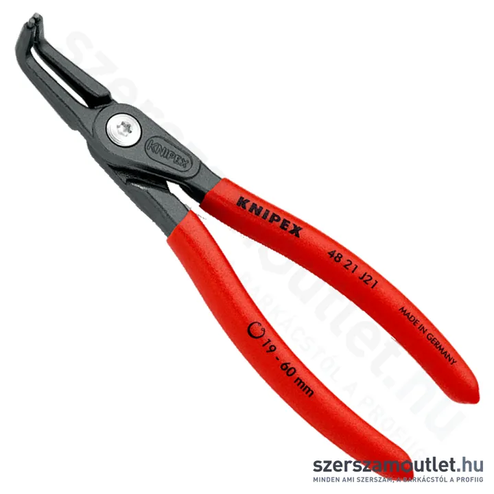 KNIPEX Seeger (zéger) fogó hajlított belső 165mm (48 21 J21)