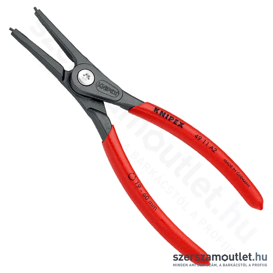 KNIPEX Seeger (zéger) fogó egyenes külső 180mm (49 11 A2)