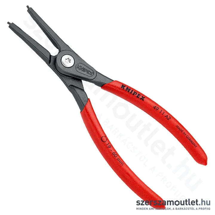 KNIPEX Seeger (zéger) fogó egyenes külső 180mm (49 11 A2)