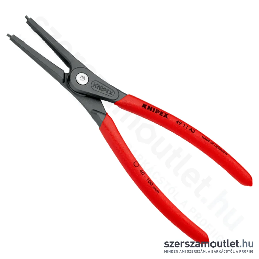 KNIPEX Seeger (zéger) fogó egyenes külső 225mm (49 11 A3)