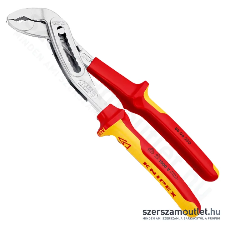 KNIPEX Alligator SZIGETELT vízpumpa fogó 250mm (88 06 250)