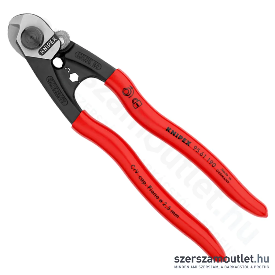 KNIPEX Drótkötélvágó fogó 190mm (95 61 190)