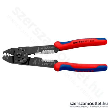 KNIPEX Krimpelő fogó (blankoló) barnított 230mm (97 21 215B)