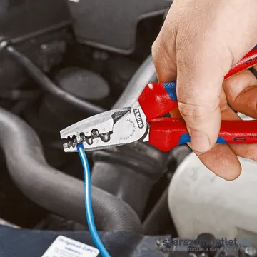KNIPEX Érvéghüvely fogó (blankoló) 180mm (97 71 180)