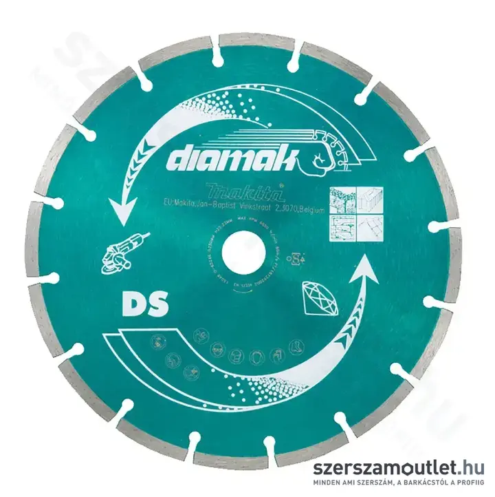 MAKITA Diamak szegmentált gyémánttárcsa 230mm (D-61145)