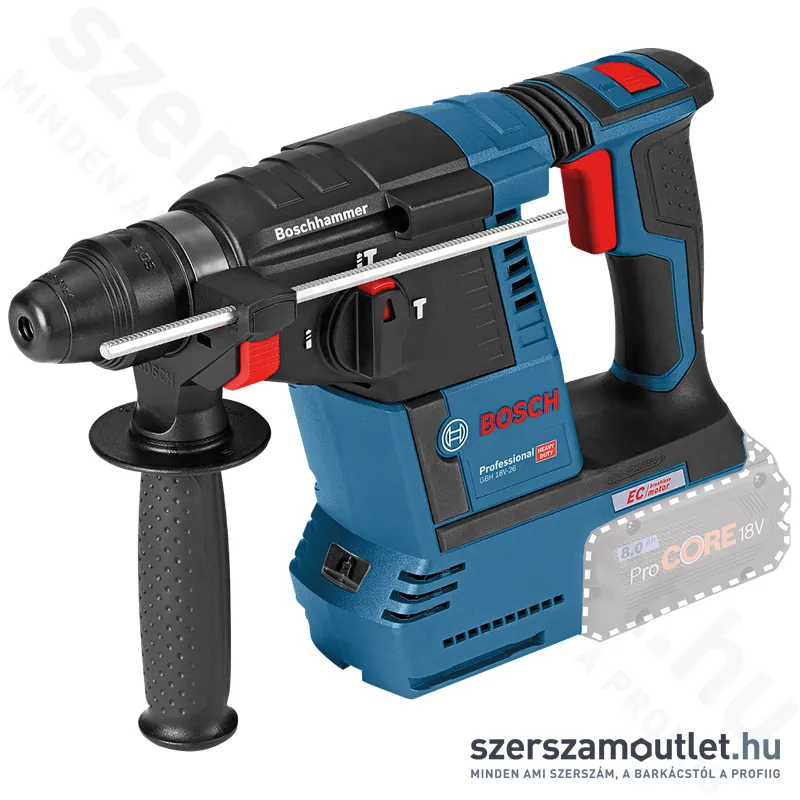 BOSCH GBH 18V-26 Akkus fúró-vésőkalapács szénkefementes (18V) (Akku és töltő nélkül!)