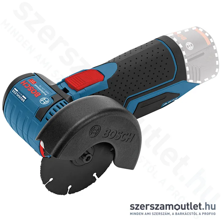 BOSCH GWS 12V-76 Akkus sarokcsiszoló szénkefementes (12V/76mm) (Akku és töltő nélkül!) (06019F2000)