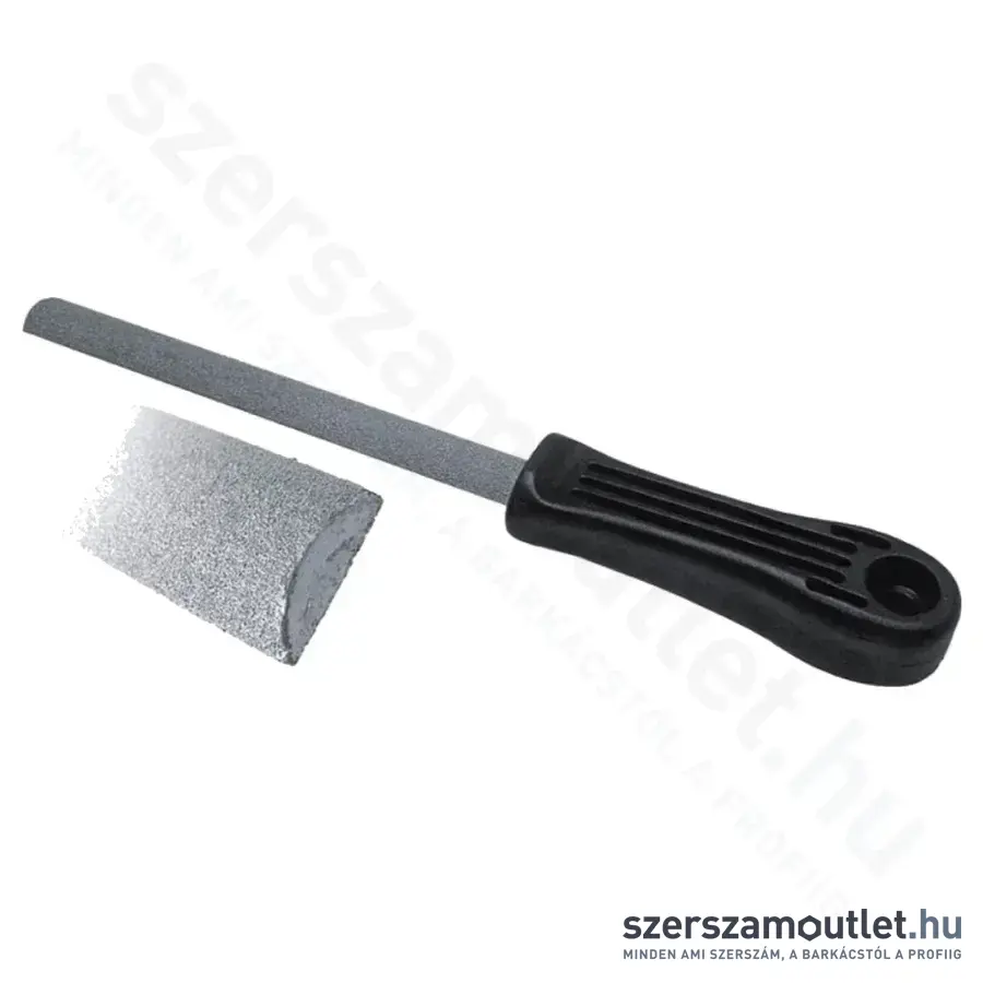 DEDRA Wolframkarbid bevonatú félkerek reszelő - Finom 150mm