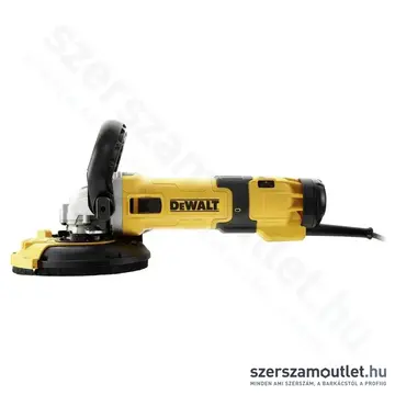 DEWALT DWE4257KT Fordulatszám szabályzós sarokcsiszoló, betoncsiszoló lágyindítással (1500W/125mm)