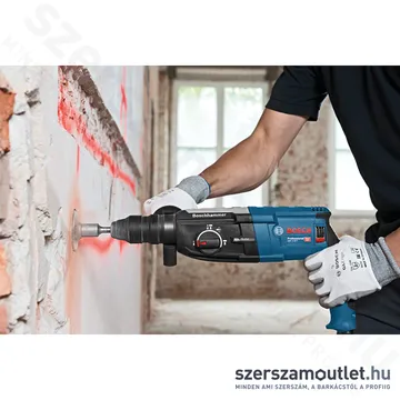 BOSCH GBH 2-28 F Fúró-vésőkalapács cseretokmánnyal L-CASE kofferben (880W/3,2J) (0611267600)