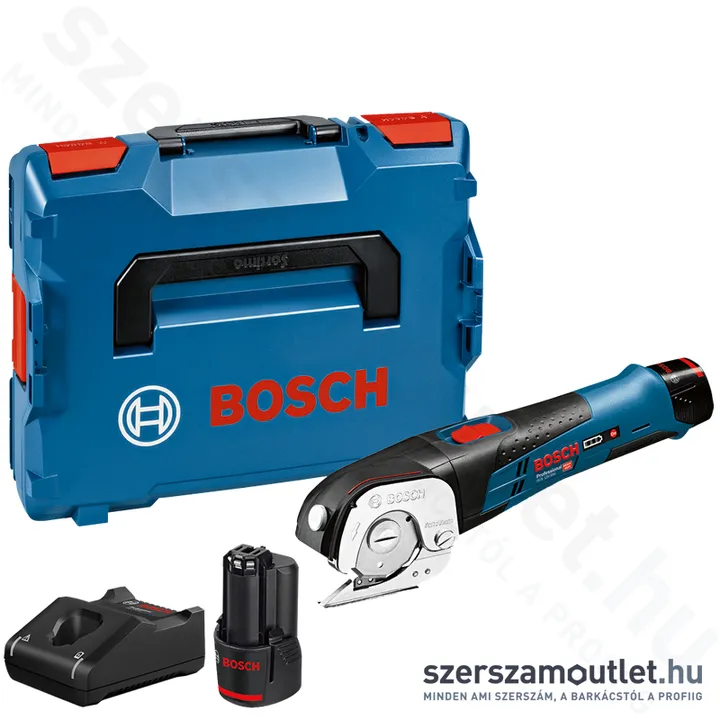 BOSCH GUS 12V-300 Akkus univerzális olló L-Boxxban (2x2,0Ah/12V) (06019B2904)
