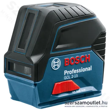 BOSCH GCL 2-15 Keresztvonal és pontlézer PIROS, kofferben (2 vonal/2 pont) (0601066E02)