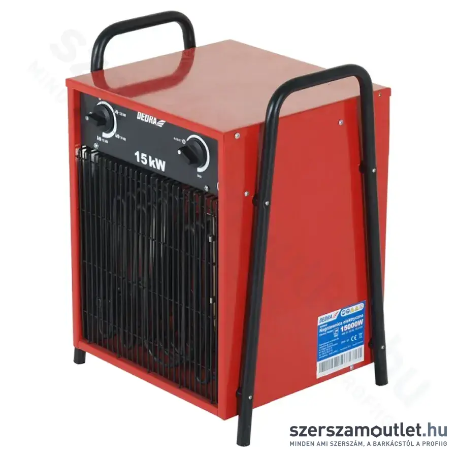 DEDRA Elektromos hőlégfúvó (400V/15000W)