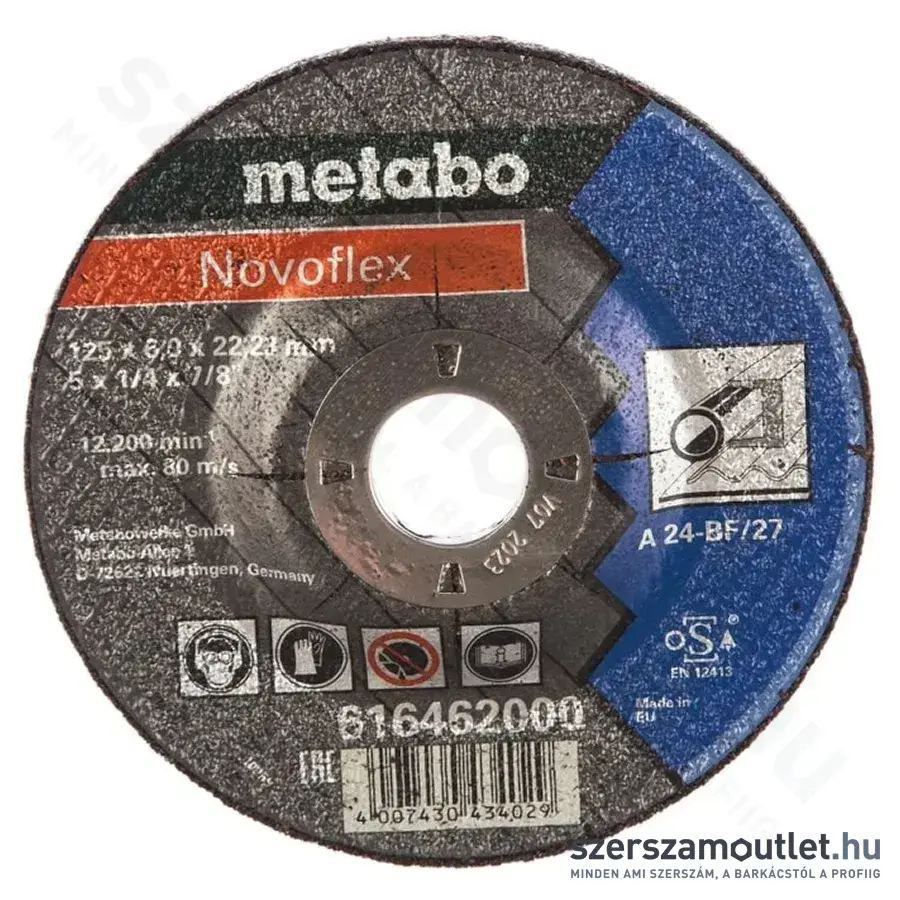 METABO NOVOFLEX Tisztítókorong acél, SF 27 125x6,0x22,23mm (616462000)