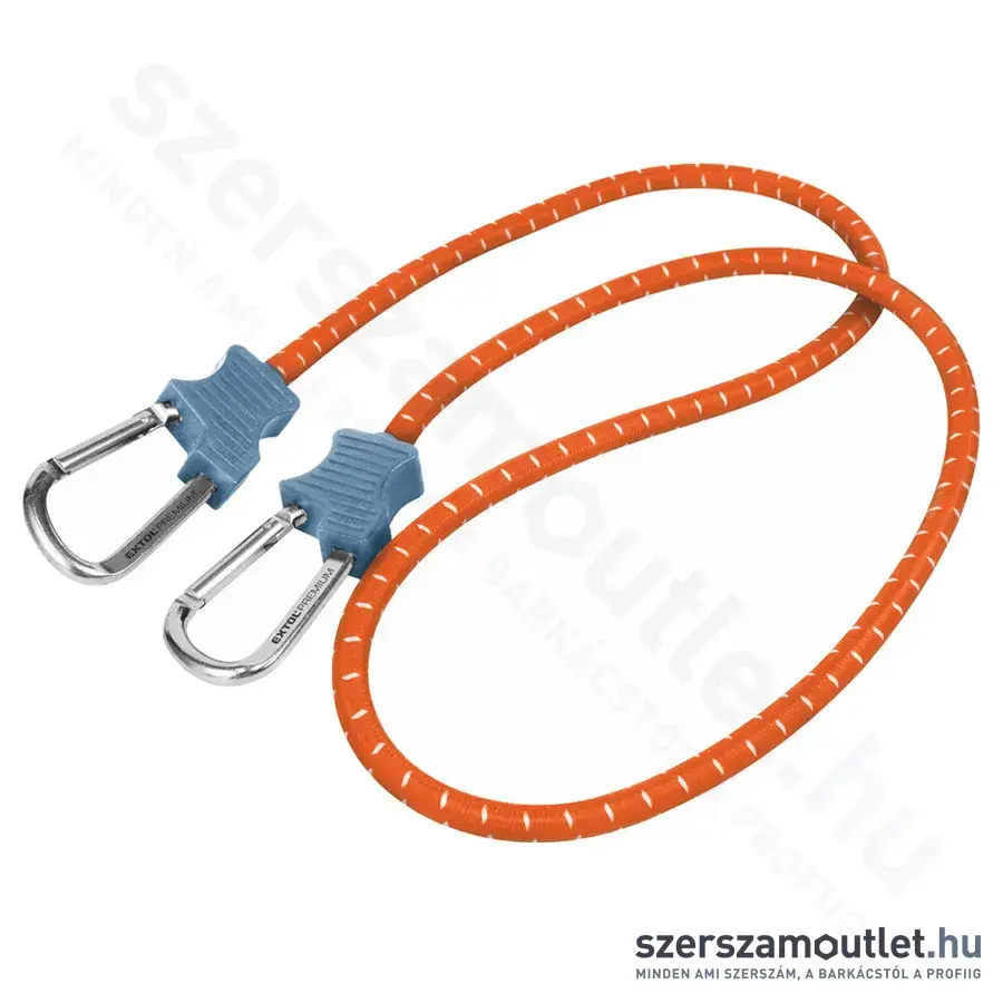 EXTOL Gumipók mindkét végén karabínerrel 10mm/80cm