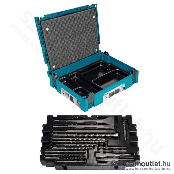 MAKITA SDS-Plus Fúró-vésőkészlet MAKPAC kofferben 17db-os (B-53877)