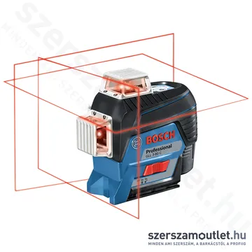 BOSCH GLL 3-80 C Akkus vonallézer PIROS (3x360°) (4x1,5V) (0601063R00)