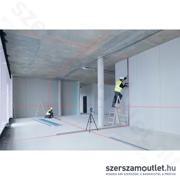 BOSCH GLL 3-80 C Akkus vonallézer PIROS (3x360°) (4x1,5V) (0601063R00)