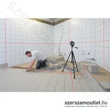 BOSCH GLL 3-80 C Akkus vonallézer PIROS (3x360°) (4x1,5V) (0601063R00)
