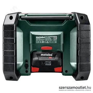 METABO R 12-18 BT Akkus Bluetooth rádió + hálózati adapter (Akku és töltő nélkül!)
