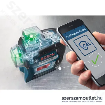 BOSCH GLL 3-80 CG Akkus vonallézer ZÖLD, L-Boxxban (3x360°) (1x2,0Ah/12V) (0601063T00)