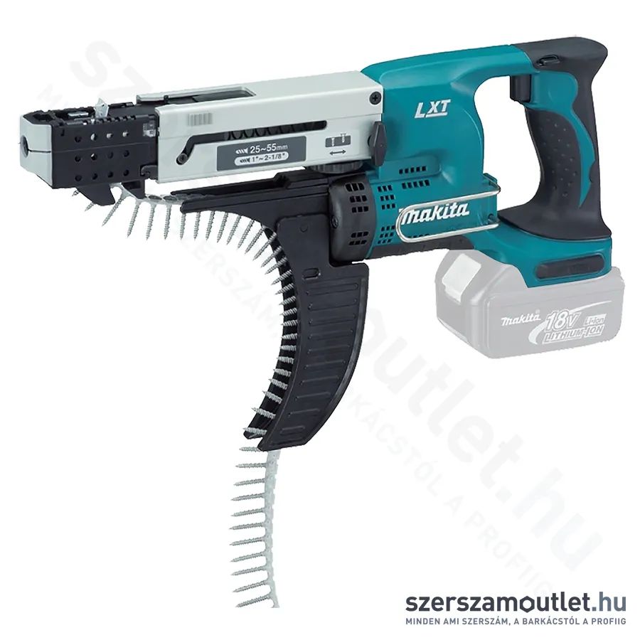 MAKITA DFR550Z Akkus táras gipszkarton csavarbehajtó (18V) (Akku és töltő nélkül!)