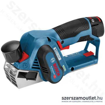 BOSCH GHO 12V-20 Akkus gyalu szénkefementes, L-Boxxban (2x3,0Ah/12V) (06015A7001)