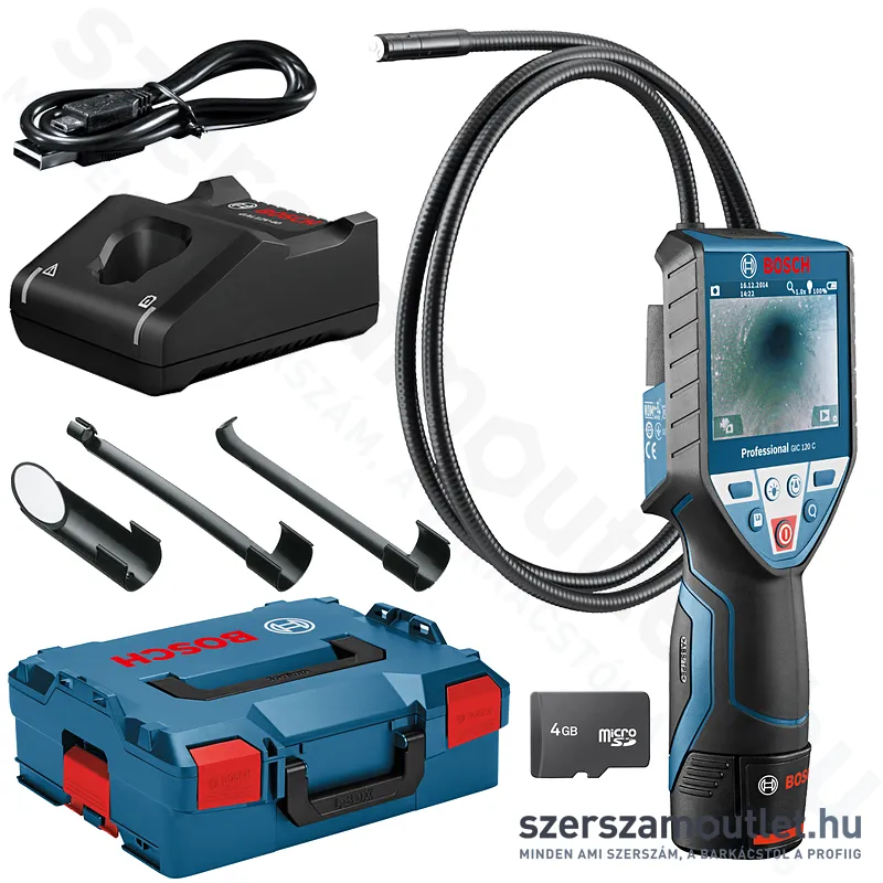 BOSCH GIC 120 C Akkus vizsgálókamera L-Boxxban (1x2,0Ah/12V) (0601241201)