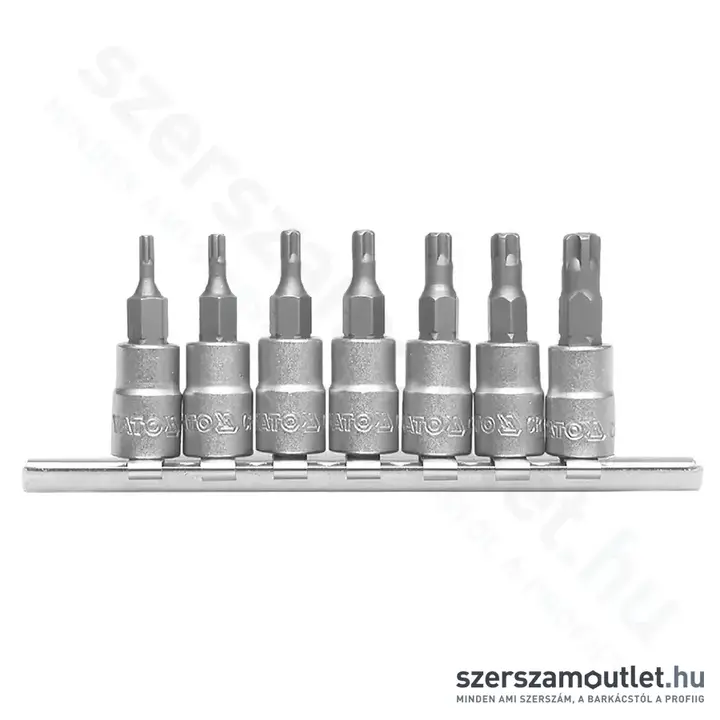 YATO Dugókulcs készlet torx, furatos, 7 részes 1/4