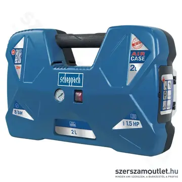 SCHEPPACH AIR CASE Olajmentes táskakompresszor (1100W/8bar)