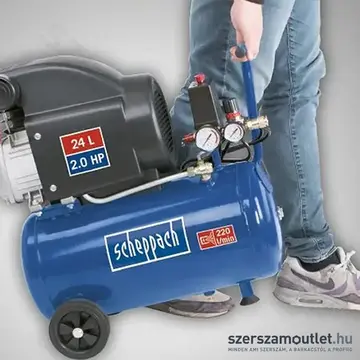 SCHEPPACH HC25 Olajkenésű kompresszor (1500W/24l)