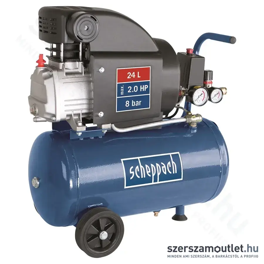 SCHEPPACH HC25 Olajkenésű kompresszor (1500W/24l)