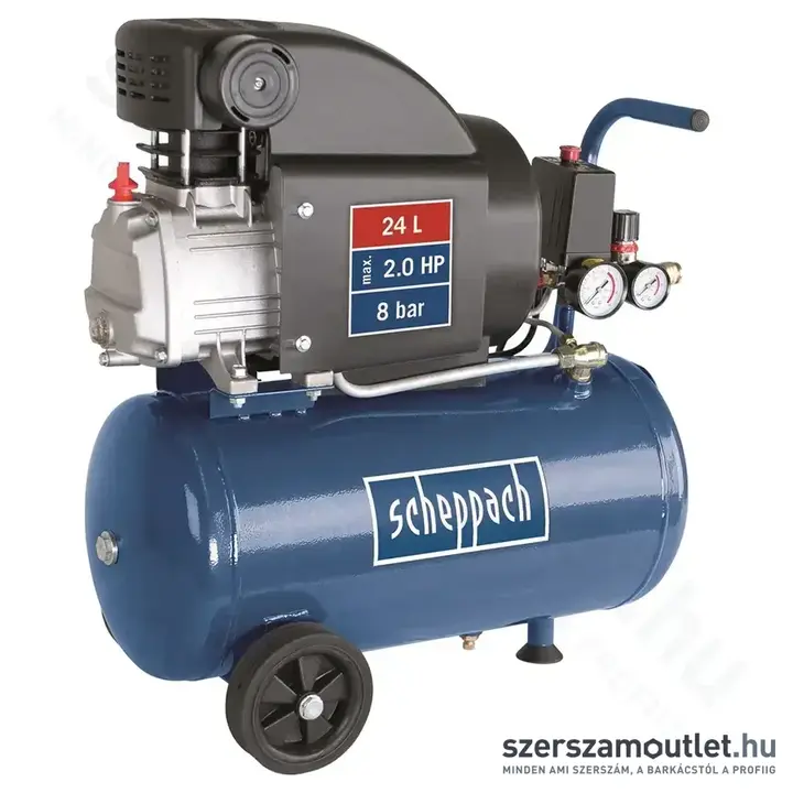 SCHEPPACH HC25 Olajkenésű kompresszor (1500W/24l)