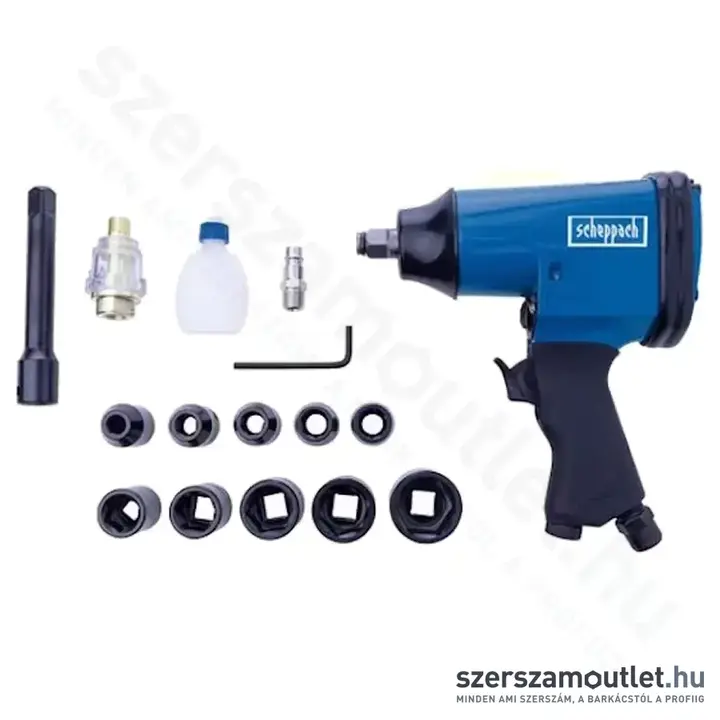 SCHEPPACH Pneumatikus légkulcs kofferben (1/2" 312Nm)