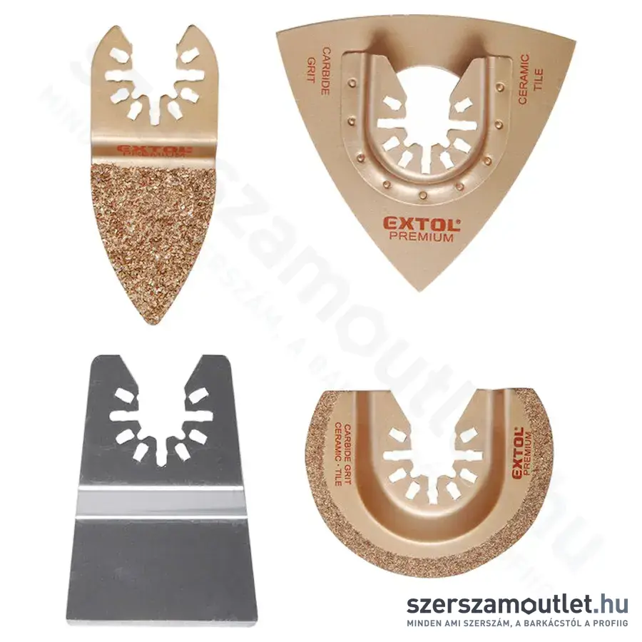 EXTOL Multi csiszolófej készlet 4 részes