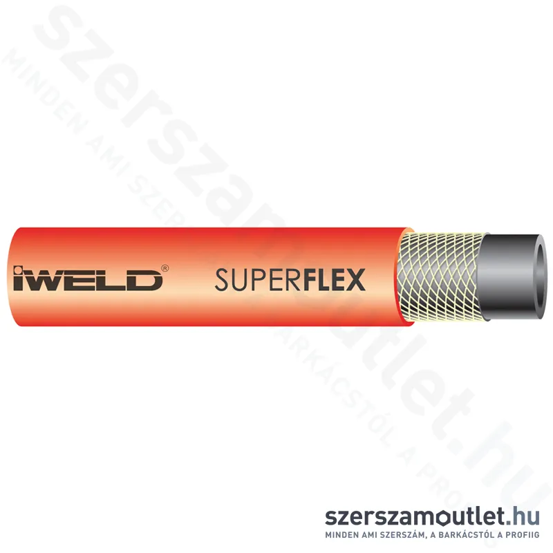 IWELD SUPERFLEX Acetilén tömlő 9,0x3,5mm (1m) (30SPRFLEXAC9)