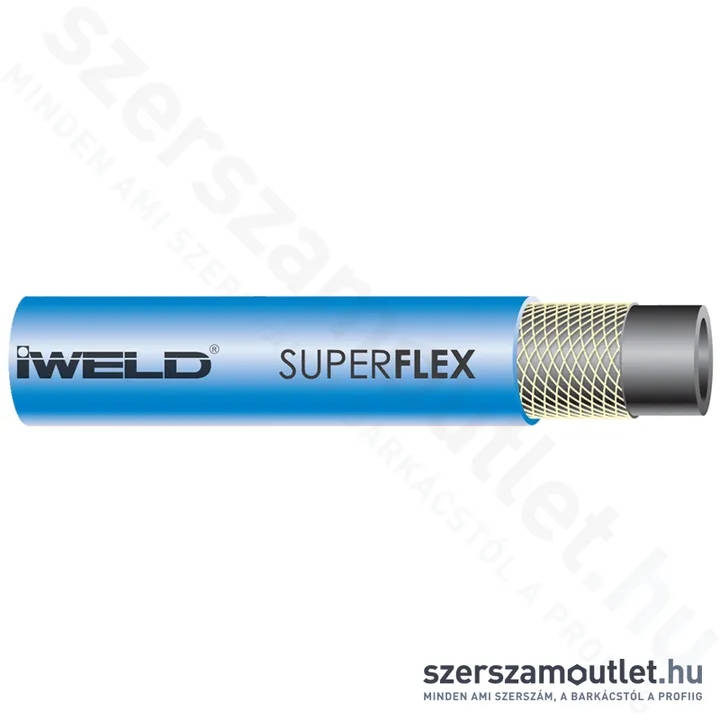 IWELD SUPERFLEX Oxigén tömlő 6,3x3,5mm (1m) (30SPRFLEXOX6)
