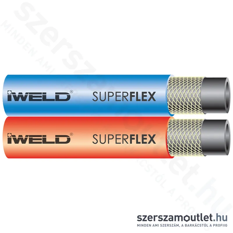 IWELD SUPERFLEX Iker tömlő 6,3x6,3mm (1m) (30SPRFLEXTW66)