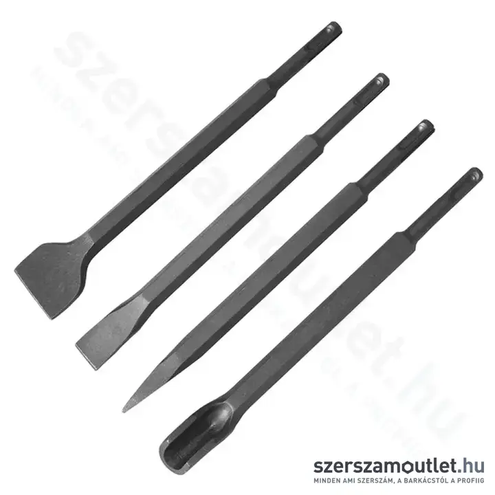 EXTOL SDS-Plus vésőszár készlet 4 részes
