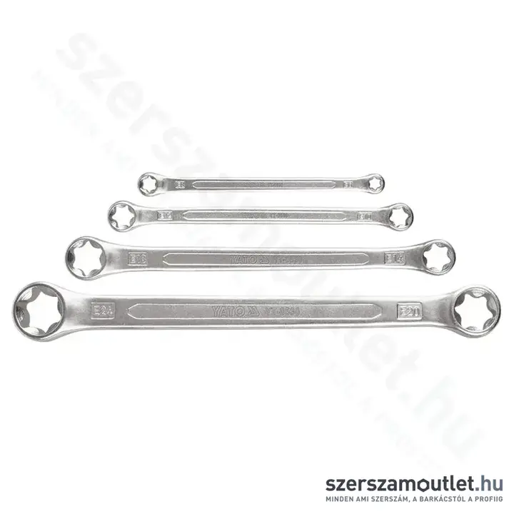 YATO Csillagkulcs készlet 4 részes torx fejjel (E6-E24) (YT-0530)