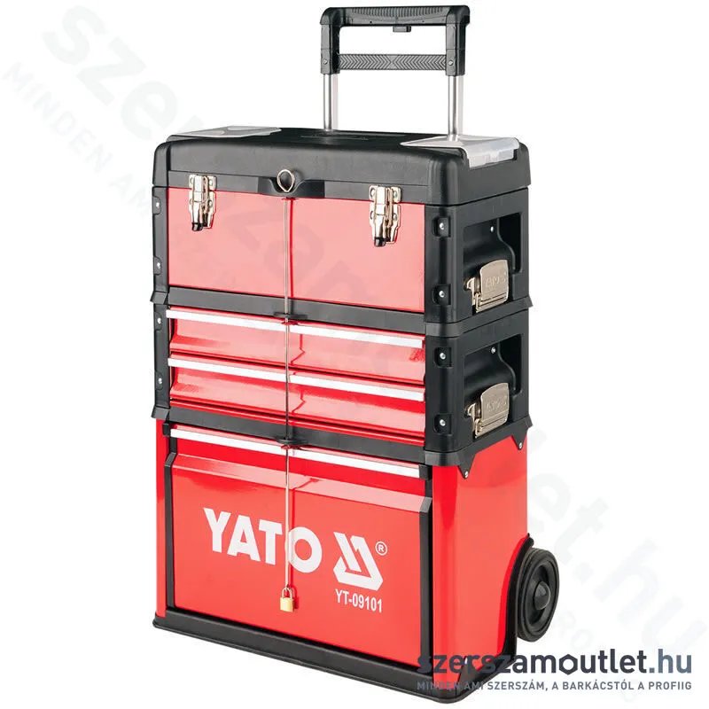 YATO Szerszámkocsi moduláris, 3 részes 520x320x720mm (YT-09101)